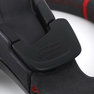 Volant sport en cuir PU personnalisé pour VW <span class=keywords><strong>Golf</strong></span> <span class=keywords><strong>7</strong></span> 5 <span class=keywords><strong>GTI</strong></span> R 2013 <span class=keywords><strong>2022</strong></span>, fond plat, poignée perforée - Product Image 6