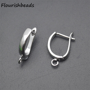 Bonne qualité antirouille 18K or argent plaqué levier arrière U forme Shvenzy boucles d'oreilles crochets résultats pour la fabrication de bijoux - Product Image 4