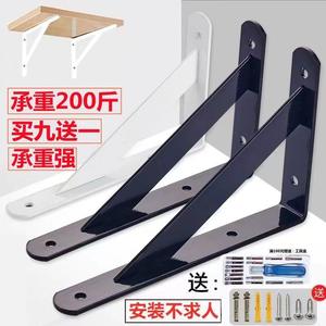 Support d'étagère mural à charge lourde, support triangulaire fixe avec support de cloison pour une fixation sécurisée - Product Image 4