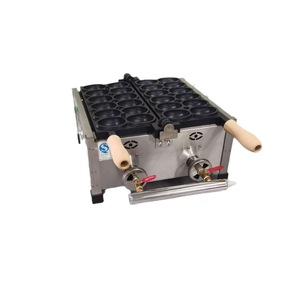 Guanjia Commercial Gas <b>Egg</b> Waffle Maker 12-Hole Hinged Door Bakery Equipment Smiley Face Output - Product Image 5