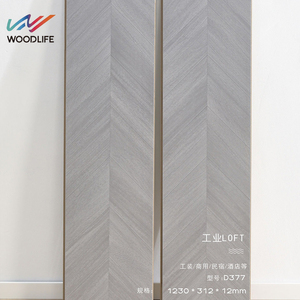 Pavimento di fabbrica personalizzare decorazioni per la casa elegante a spina di pesce Design <span class=keywords><strong>laminato</strong></span> <span class=keywords><strong>Parquet</strong></span> legno piastrelle per pavimenti - Product Image 2