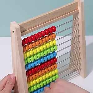 Ábaco Montessori Transfronterizo para Niños, Juguete Educativo para <span class=keywords><strong>la</strong></span> Enseñanza <span class=keywords><strong>de</strong></span> Aritmética y Matemáticas, Material Didáctico para Jardín <span class=keywords><strong>de</strong></span> Infancia - Product Image 4