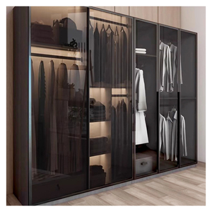Usine <span class=keywords><strong>Miroir</strong></span> <span class=keywords><strong>Portes</strong></span> coulissantes Armoire Système <span class=keywords><strong>de</strong></span> <span class=keywords><strong>portes</strong></span> coulissantes Tiroirs Meubles Design Armoire en verre Armoire - Product Image 1