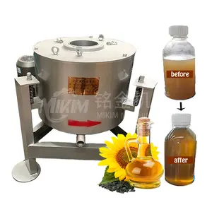 Mesin pemurni minyak goreng sentrifugal harga pabrik kelapa bunga matahari komersial mesin pemisah penyaring minyak makanan