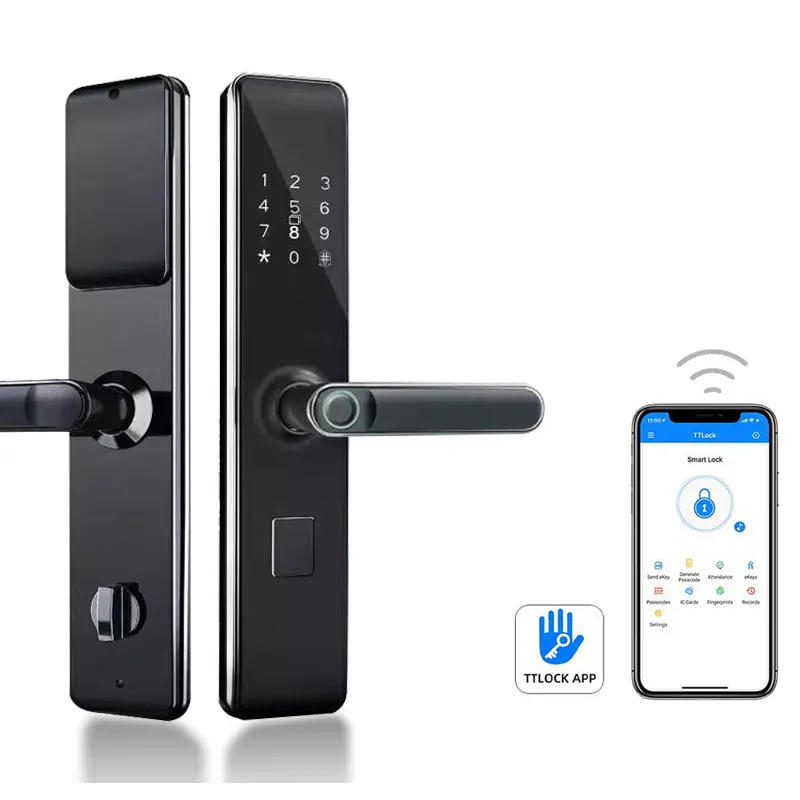 Kadonio nueva llegada Statlock Deadbolt seguridad TTlock Smartsteps cerraduras de puerta inteligentes electrónicas para hoteles