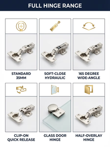 Bisagra Oculta Compacta de Acero Aleado de 26mm con Cierre Suave para Puertas Delgadas de Muebles y Armarios - Product Image 6