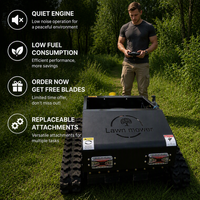 Tondeuses à gazon certifiées CE, tondeuses à gazon agricoles, tondeuses à gazon télécommandées, robots de tonte pour vergers