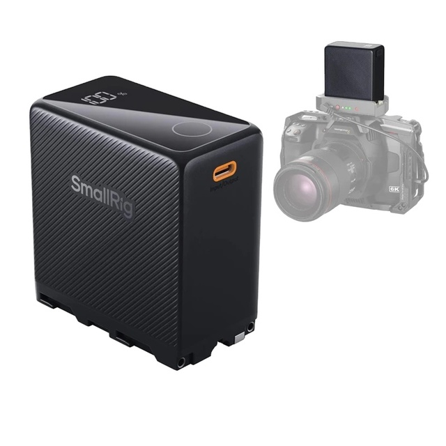 For SmallRig NP-F970 USB-C Direct Charge Camera Battery 10500mAh High Capacity USB-C Interface Support PD 36W Fast Charging