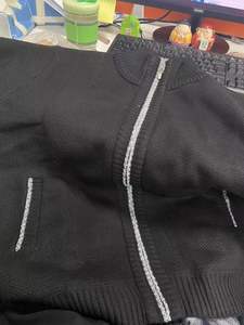 Cardigan da Uomo in Lana Stile Casual Personalizzato con Collo Alto alla Moda Giacca in Maglia Felpata Taglie Forti - Product Image 5