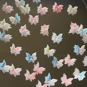 Decoraciones de Uñas 3D de Resina con Forma de Mariposa, Doble Capa Degradada, Accesorios de Joyería DIY para Manicura, Primavera 2025, Origen Yiwu - Product Image 1
