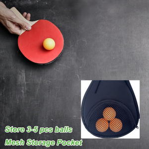 Étui pour raquette <span class=keywords><strong>de</strong></span> tennis <span class=keywords><strong>de</strong></span> <span class=keywords><strong>table</strong></span> en polyester avec sangle <span class=keywords><strong>de</strong></span> transport épaulette, sac <span class=keywords><strong>de</strong></span> rangement pour raquette <span class=keywords><strong>de</strong></span> <span class=keywords><strong>ping</strong></span>-<span class=keywords><strong>pong</strong></span> avec poche en filet pour balles - Product Image 5