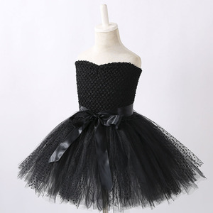 Robe <span class=keywords><strong>de</strong></span> ballet tutu noire élégante personnalisée à col en V rubans longueur genou robes <span class=keywords><strong>de</strong></span> soirée dansante ensemble <span class=keywords><strong>de</strong></span> costumes <span class=keywords><strong>de</strong></span> vacances d'anniversaire - Product Image 2