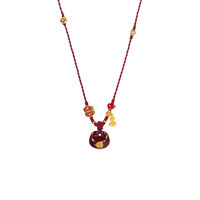 Collier pendentif en or rouge pour femme TANGPEI, alliage de cuivre, bijoux de mode en tissu