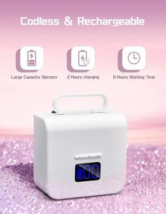 Lámpara LED Inalámbrica Recargable de 220W para Uñas con 3 Modos de Temporizador, Lámpara de Curado Portátil con USB, Secador de Uñas Profesional - Product Image 2