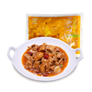 Jukoufu 200g poulet épicé instantané semi-fini aliments frits <span class=keywords><strong>plat</strong></span> pré-fait petit bol commercial en gros restauration <span class=keywords><strong>rapide</strong></span> sac à emporter - Product Image 1
