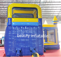 Glissière gonflable sèche en PVC Commercial, combo gonflable gonflable moonwalk, château de saut, maison de rebond pour enfants adultes