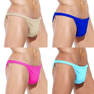 รับผลิตกางเกงในชายแบบ Thong และ <span class=keywords><strong>G</strong></span>-<span class=keywords><strong>String</strong></span> สายบาง ยืดหยุ่นสูง พร้อมสกรีนโลโก้ ปรับแต่งสีผ้าได้ - Product Image 1