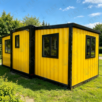 Maison conteneur extensible étanche avec plomberie préinstallée FLKT, garantie 2 ans, directement de l'usine, villa préfabriquée