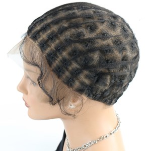 Gorro de Peluca de Encaje Completo <span class=keywords><strong>con</strong></span> <span class=keywords><strong>Trenzas</strong></span> de <span class=keywords><strong>Crochet</strong></span>, Transpirable, para Extensiones de Cabello, Tejido de Encaje, Línea de Cabello Natural, Rastas, Gorros para Trenzar Cabello - Product Image 3