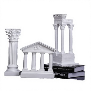 Scultura in Resina Creativa Nordica, Colonna Greca Romana, Statuetta Decorativa da Scrivania Anime Natalizia - Product Image 4