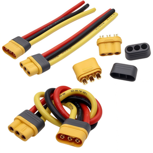 Conector de Batería ESC para Modelos RC de Alta Corriente 30A, Enchufe Macho y Hembra de 3 Núcleos MR60-F MR60-M, Cable Personalizado de 10AWG 12AWG, 10CM 20CM 100CM - Product Image 1