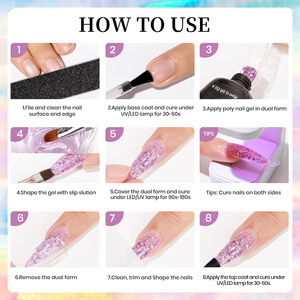 RISYAL Poly Shimmer Nail Gel – Gel UV <span class=keywords><strong>semi</strong></span>-<span class=keywords><strong>permanent</strong></span> à construction rapide, vernis à ongles brillant, <span class=keywords><strong>extension</strong></span> d'ongles, gel acrylique, Soak Off, Nail Art - Product Image 4
