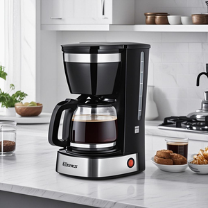 Cafetera eléctrica antigoteo de 1,25L con jarra de cristal de 10 tazas, termostato de seguridad para mantener el calor, enchufe de EE. UU. Para uso en RV de Hotel al aire libre