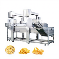 Friteuse industrielle pour chips de pommes de terre et chips de bananes, machine à friture continue avec système de levage automatique