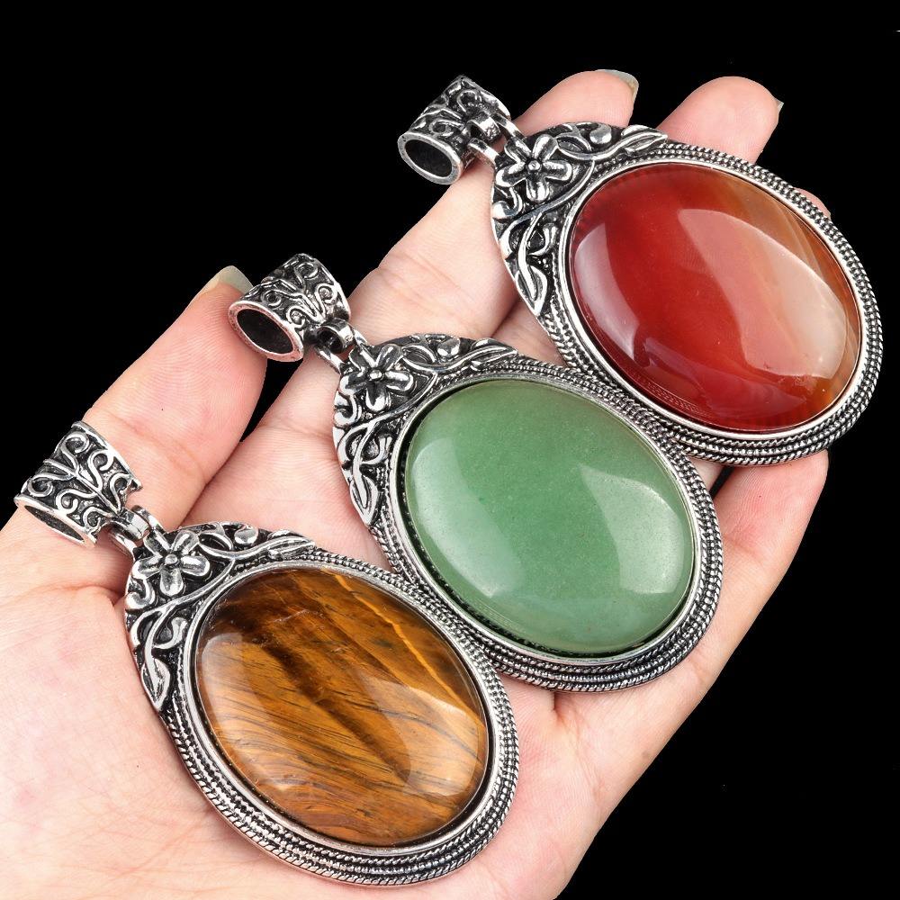 Alibaba Natural Stone Necklace Pendants Fashion 56*32mm Natural