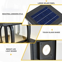 10W Solaire IP65 Étanche LED Lumière Télécommande Dimmable Clôture Pont Lampe pour Patio Colonne Pilier Lampe pour Usage Paysage