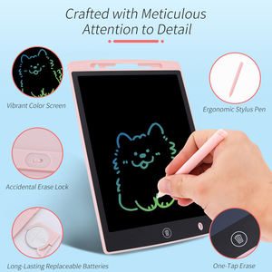 แผ่นจดบันทึกสำหรับเขียนหน้าจอ LCD แบบพกพาขนาด9.72นิ้วสมุดวาดภาพดิจิตอลสำหรับเด็กเกรด4สีนักเรียน ABS - Product Image 6