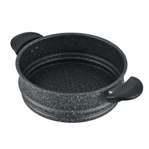 Vaporizador de aluminio antiadherente de 2 capas, olla de cocina con fondo de inducción - Product Image 5