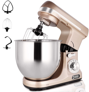 Robot pâtissier électrique 6QT 500W pour cuisine, mélangeur de pâte et de gâteaux, batteur sur socle - Product Image 1