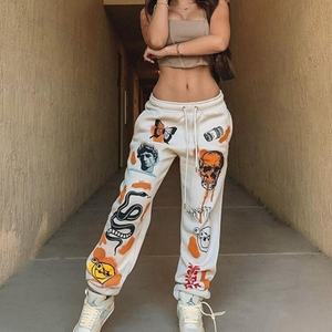 100% Organic Cotton <b>Sweatpants</b> <b>Women</b> Custom logo Design Sweat Pants Bunched Trousers Casual Oversize Slim Fit <b>Sweatpants</b> - Product Image 6