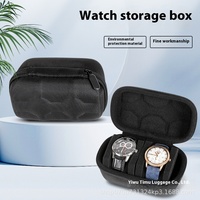 Étui de rangement pour montre intelligente multi-cartes écologique portable Étui carré en cuir avec intérieur en éponge Compatible avec les montres Apple DM-395