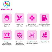 Funspace Guangzhou - Simulador de Tiro con Pistola AR Interactivo para 4 Jugadores, Operado con Monedas, Equipo de Videojuegos Dinámico para Arcade