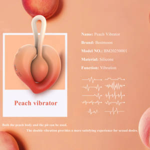 Bestmoon Giocattolo Sessuale Multifunzionale per Adulti Vibratore a Forma di Pesca per Coppie Vibratore per Clitoride e Capezzoli Femminili Anello Penieno Maschile Giocattolo Sessuale per Coppie - Product Image 4