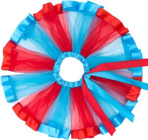 Falda Tutú de Tul de Ballet en Capas de Satén Tejido a Crochet BGFKS para Niñas Pequeñas, Disfraz con Lazos de Pelo Coloridos - Product Image 2