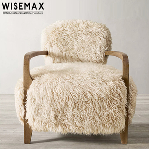 WISEMAX-muebles <span class=keywords><strong>de</strong></span> lujo <span class=keywords><strong>de</strong></span> lana <span class=keywords><strong>de</strong></span> oveja y <span class=keywords><strong>piel</strong></span> <span class=keywords><strong>de</strong></span> oveja para sala <span class=keywords><strong>de</strong></span> estar, sillas <span class=keywords><strong>de</strong></span> salón, marco <span class=keywords><strong>de</strong></span> madera maciza, reposabrazos, sofá, sillas - Product Image 4