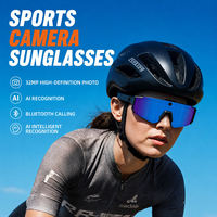 Lunettes de soleil de sport V06, lunettes intelligentes, enregistrement de musique, vidéo, photo, commande vocale AI, étanches IPX-5, caméra haute définition