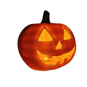 Orange Pumpkin Face Jack O <b>Lantern</b> Wholesale Decorative Artificial Halloween Gift PP Plastic Pumpkin <b>Table</b> Decoration Light <b>Lamp</b> - Product Image 4