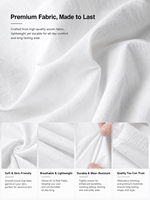 Robe Courte Blanche Femme 100% Nylon Col Rond Manches Bouffantes Froncées sur les Côtés Élégante Robe de Soirée Vente en Gros Automne/Hiver 2026
