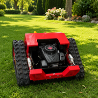 Tondeuse robot télécommandée à essence industrielle 4 temps 196cc de haute qualité pour usage domestique, agricole et de jardin