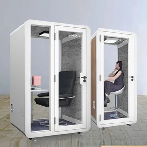 Customized Mobile Soundproof Room Office Telephone Booth Work Pods Easy Installation Luxury Room