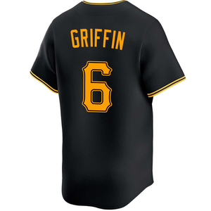 Maillot de baseball cousu pour hommes 6 Konnor Griffin Roberto Clemente Paul Skenes Noir Blanc Taille S-3XL - Product Image 5