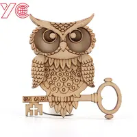 Spain Owl Quality MDF Wood Souvenirs 3D Custom Wooden Fridge Magnet Hot sale products