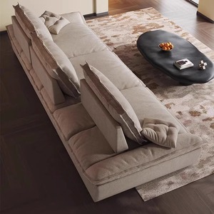 Divano Ultra-profondo in tessuto Cloud ciniglia 2024 stile <span class=keywords><strong>antico</strong></span> cinese a tre posti con retro mobile mobile posteriore elegante - Product Image 4