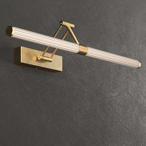 Lámpara de pared de luz de <span class=keywords><strong>espejo</strong></span> <span class=keywords><strong>LED</strong></span> ajustable para baño, Hotel, casa, restaurante, Villa, centro comercial, inodoro, hierro, decoración de galería de imágenes iluminada - Product Image 1