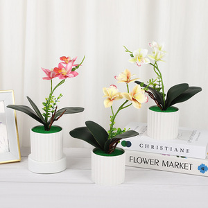 Orquídea Phalaenopsis Artificial de Yiwu Datuo Florist, Bonsái de 18x24 cm, Decoración Realista para Interiores, para Sala de Estar o Ventanal - Product Image 2