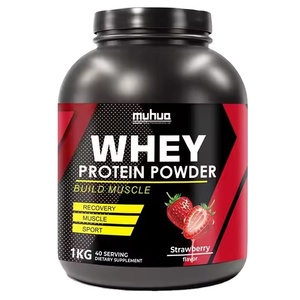 מפעל למכירת אבקת חלבון בטעם תות שדה באיכות הגבוהה ביותר לחובבי כושר כתוסף לבניית שרירים - Product Image 1